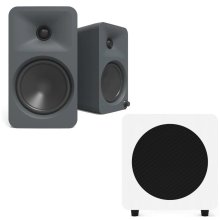 Kanto ORA4 + SUB8 Powered Speaker & Subwoofer Bundle MATTE GREY / MATTE WHITE - Open Box
