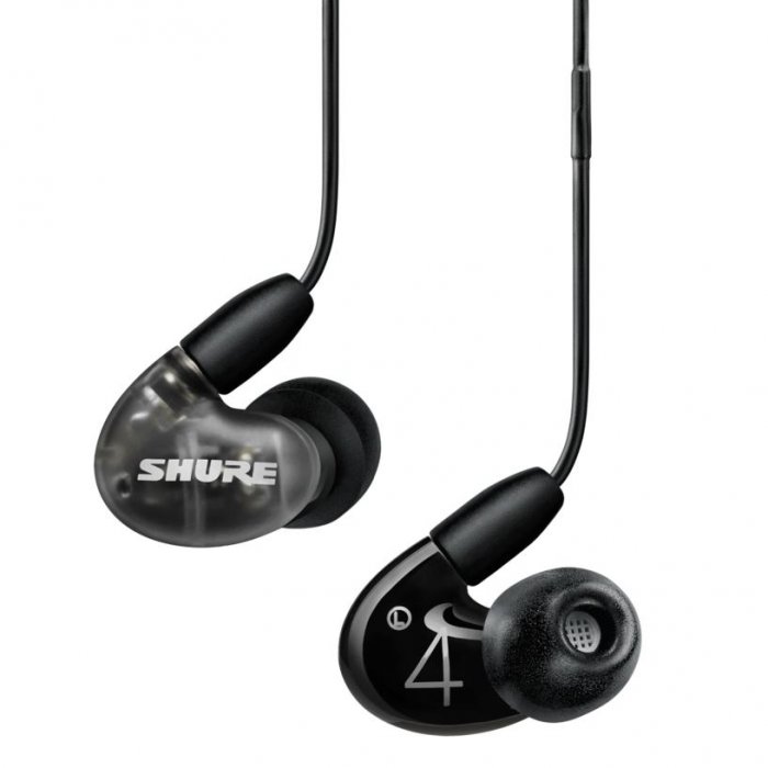 Shure AONIC 4 Sound Isolating Earphones w Dual-Driver GRAY/BLACK - Click Image to Close