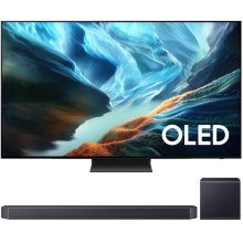 Samsung QN77S90H OLED 4K TV + HW-Q900H 7.1.2 Dolby Atmos Soundbar Home Theater Bundle BLACK