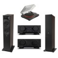 Mission 778 Series & JBL Stage 2 Streaming Vinyl Stereo System BLACK / ESPRESSO - Open Box