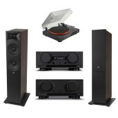 Mission 778 Series & JBL Stage 2 Streaming Vinyl Stereo System BLACK / ESPRESSO - Open Box