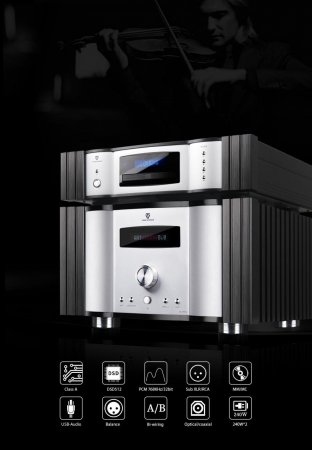 Description image for Tonewinner AD-2 PRO+ Hi-Fi Class A Integrated Amplifier