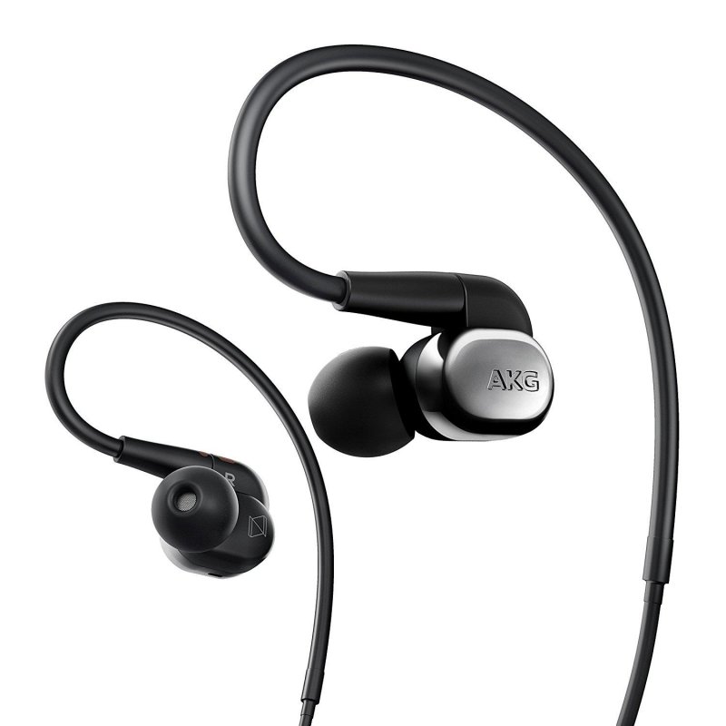 AKG N40 High-Resolution In-Ear Headphones with 3 Button Universal Remote SILVER