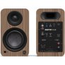 Kanto Living YU4 2nd Gen (2nd Gen) 160 W Powered Speakers System with Bluetooth 5.3 Phono Preamp USB-C WALNUT