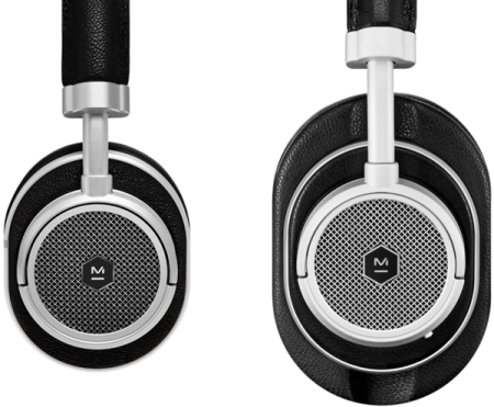 Description image for Master & Dynamic MW50+ Wireless Bluetooth 2-in-1 On Over-Ear Headphones SILVER BLACK