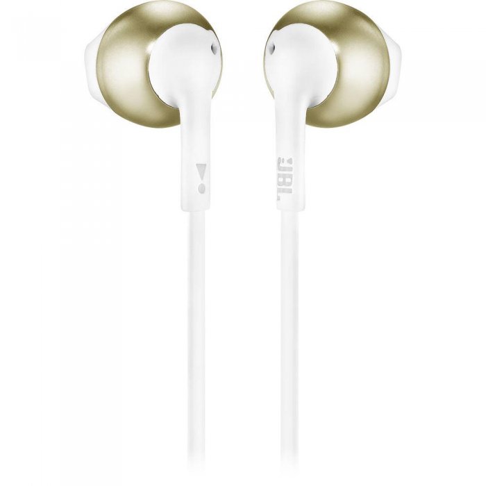 JBL Tune 205BT Wireless Bluetooth Earbud Headphones CHAMPAGNE GOLD - Click Image to Close