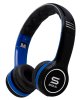 SOUL by Ludacris SL100UB Ultra Dynamic On-Ear Folding Headphones - Black/Blue