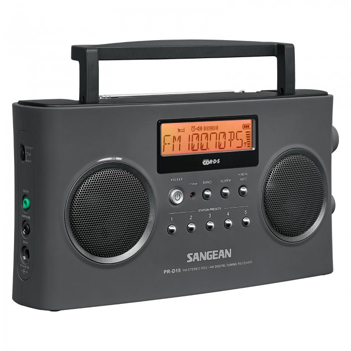 Sangean PR-D15 M-Stereo RDS (RBDS) / AM Digital Tuning Portable Receiver - Click Image to Close