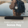 Sanus WSSAFM1-B2 Sound Bar Mount Designed For Sonos Ray BLACK