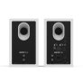 Kanto Living TUK 2nd Gen (2nd Gen) 260 W Premium Powered Speaker System with Bluetooth 5.4 Dual RCA and USB-C Inputs MATTE WHITE W/ ALUMINUM