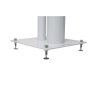 NorStone STYLUM 3 31-Inch 800mm Steel Construction Speaker Stands (Pair) WHITE SATIN
