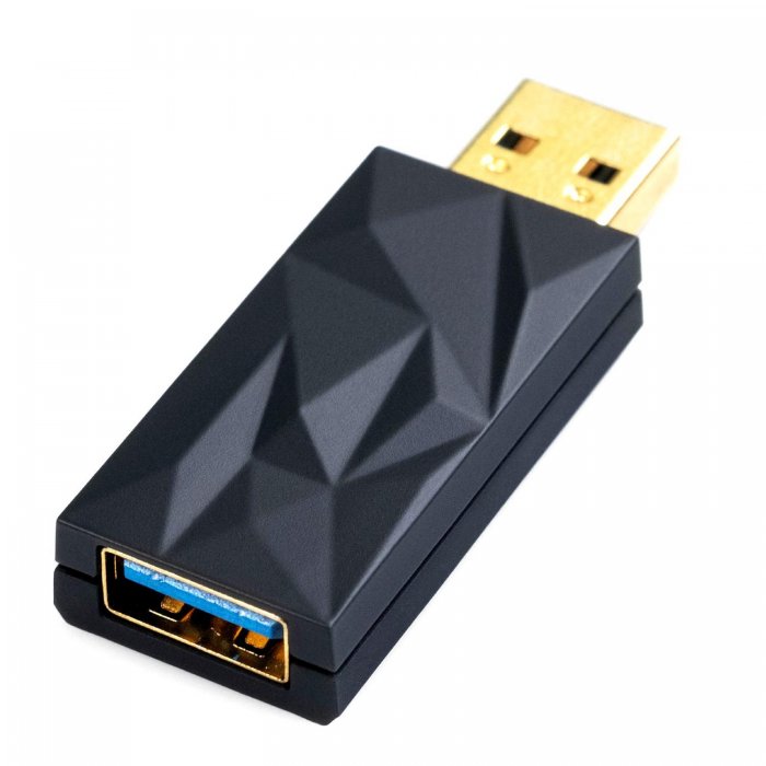 iFi Audio iSilencer+AA USB-A to USB-A Active Noise (Corruption/Jitter) Filter BLACK - Click Image to Close