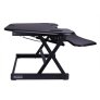 Rocelco CADR46 Corner Standing Desk Converter BLACK