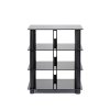 NorStone Epur 4 HiFi Cabinet 4 Shelves Rack (Each) BLACK SATIN