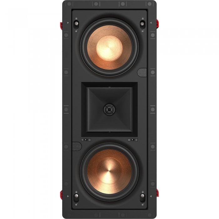 Klipsch PRO25RWLCR In-Wall Speaker Dual 5.25" Injection Molded Graphite IMG Woofer - Click Image to Close