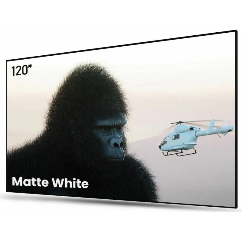 AWOL Vision Matte White 120 Inch Manual Projection Screen