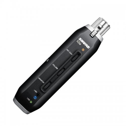 Shure SM57-X2U Cardioid Dynamic Microphone with X2U XLR-to-USB Signal Adapter 