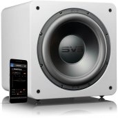 SVS SB-2000 PRO 12-Inch Sealed Box Subwoofer with Sledge STA-550D Amp GLOSS WHITE