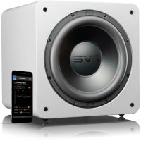 SVS SB-2000 PRO 12-Inch Sealed Box Subwoofer with Sledge STA-550D Amp GLOSS WHITE