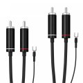Pro-Ject Connect it Phono DS RCA to RCA Cable with Ground Wire 1.23m