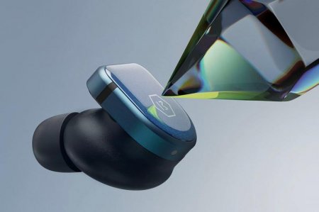 Description image for Master & Dynamic MW08 SPORT Sport Glass Truly Wireless Earphones Kevlar Case BLUE - Open Box