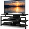 Techcraft BG4020 42" Wide Flat Panel HDTV Stand w/Glass Shelves