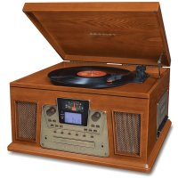 Crosley CR2402 (Paprika) Performer CD, Cassette & Turntable