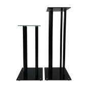 EVOssentials Universal Premium Adjustable Speaker Stands Pair BLACK