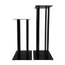 EVOssentials Universal Premium Adjustable Speaker Stands Pair BLACK