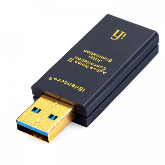 iFi Audio iSilencer+AA USB-A to USB-A Active Noise (Corruption/Jitter) Filter BLACK - Click Image to Close