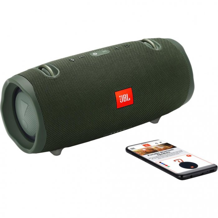 JBL Xtreme 2 IPX7 Waterproof Bluetooth Portable Speaker GREEN - Click Image to Close
