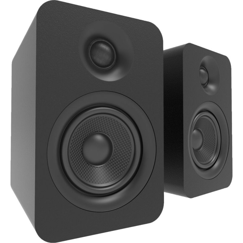 Kanto YU Passive 4" Bookshelf Speakers with 1" Silk Dome Tweeter (Pair) BLACK - Open Box