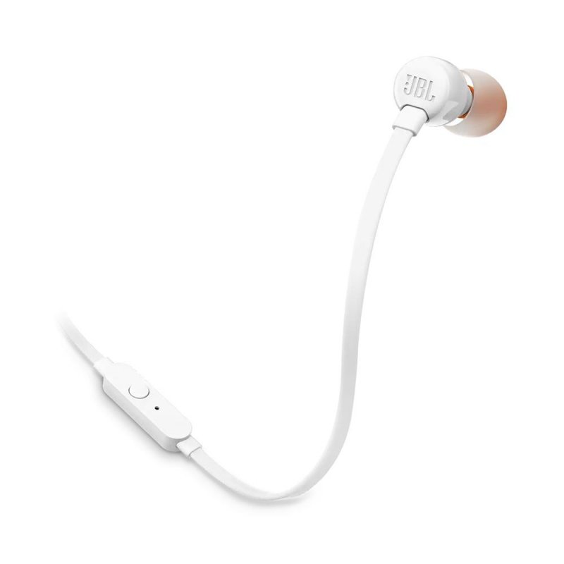 JBL Tune 110 Wired In-Ear Headphones with Mic WHITE