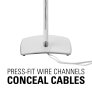 Sanus WSSA1 Adjustable Wireless Speaker Stand for the Sonos One PLAY:1 and PLAY:3 Single W