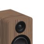 Kanto Living YU6 Passive 2nd Gen Passive Bookshelf Speakers with 1” Silk Dome Tweeter and 5.25” Abaca-Reinforced Woofer WALNUT