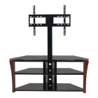 Everik 48\" 3-Shelf Home Threatre Stand w Bracket ESPRESSO (ES-SW48E-WBR)