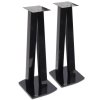 NorStone WALK 28.4 Inch Speaker Stands with Cable Management and Glass Base (Pair) BLACK