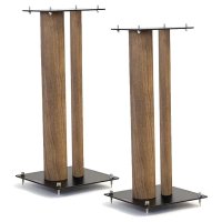 NorStone Stylum 2 Premium Metal 23.6" Speaker Stand (Pair) Oak