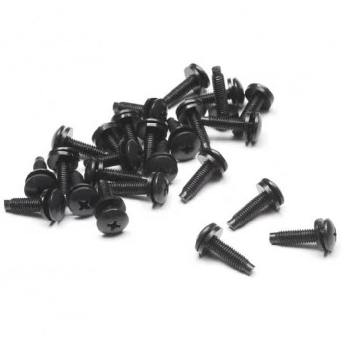Sanus CASC25 Black Zinc Screws w Nylon Washers (25 Count) BLACK - Click Image to Close