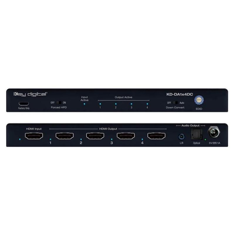 Key Digital KDDA1X4DC HDMI Splitter