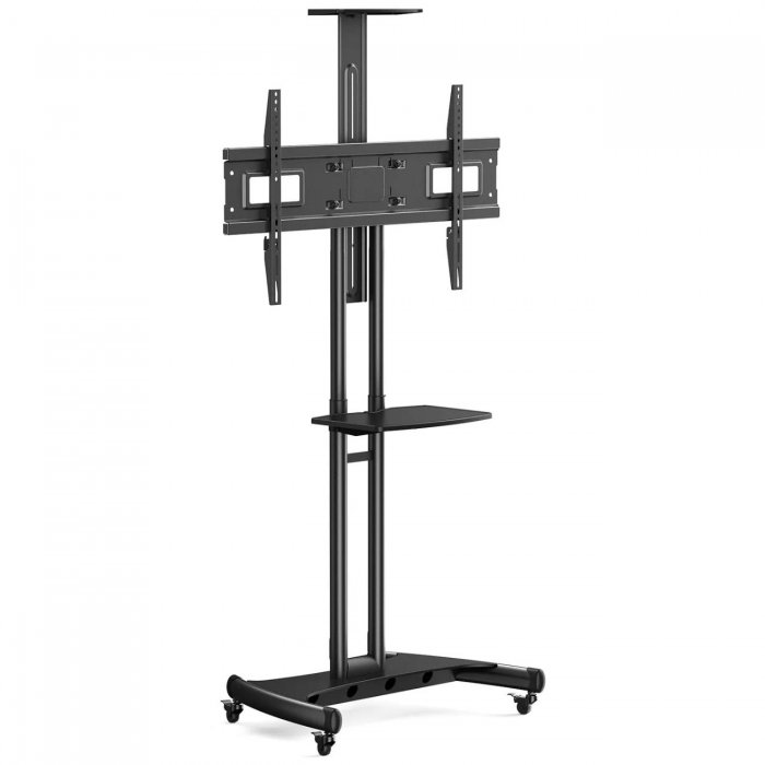 Ergo BETCL2-01B Cart for TVs 40" to 75" with Height Adjustable and Camera Shelf - Click Image to Close