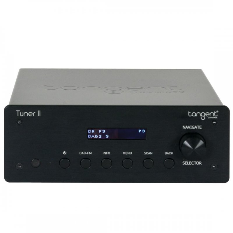Tangent Tuner II Compact-Sized HI-FI System FM/DAB/DAB+ Tuner BLACK