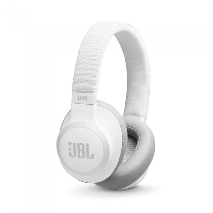 JBL LIVE 650BTNC Over-ear Active Noise Cancelling Bluetooth Wireless Headphone WHITE - Click Image to Close