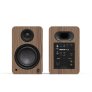 Kanto Living YU6 2nd Gen (2nd Gen) 200 W Powered Speakers System with Bluetooth 5.3 Phono Preamp USB-C WALNUT