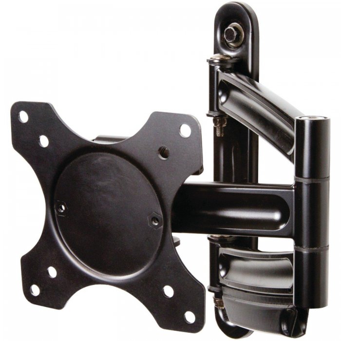 OmniMount OS35FM Small Articulating Panel Mount -Max 37 Inch & 35 lbs -Black - Click Image to Close