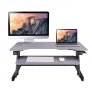 Rocelco DADR 37-Inch Deluxe Adjustable Desk Riser GREY