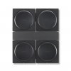 Flexson SA-X4WM Wall Mount for 4 Sonos AMPs BLACK (Each)