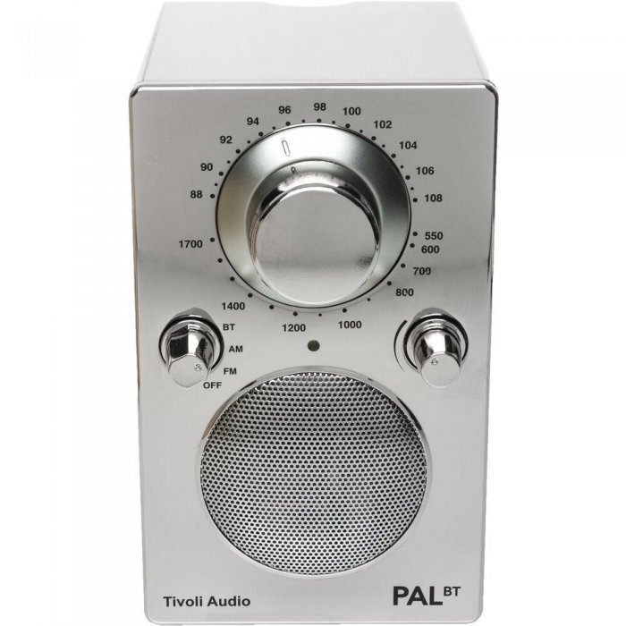 Tivoli PAL BT Portable Bluetooth Radio CHROME - Click Image to Close