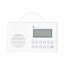 Sangean H202 Digital Tuned Waterproof/Shower Radio with Bluetooth WHITE
