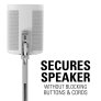 Sanus WSSA1 Adjustable Wireless Speaker Stand for the Sonos One PLAY:1 and PLAY:3 Single W